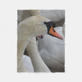 White Swan Fleece Blanket (Vorderseite)