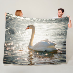 WHITE SWAN FLEECEDECKE