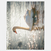 WHITE SWAN FLEECEDECKE (Vorderseite)