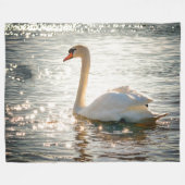 WHITE SWAN FLEECEDECKE (Vorderseite (Horizontal))