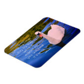 White Swan Foto mit Motivierend Zitat Magnet (Linke Seite)