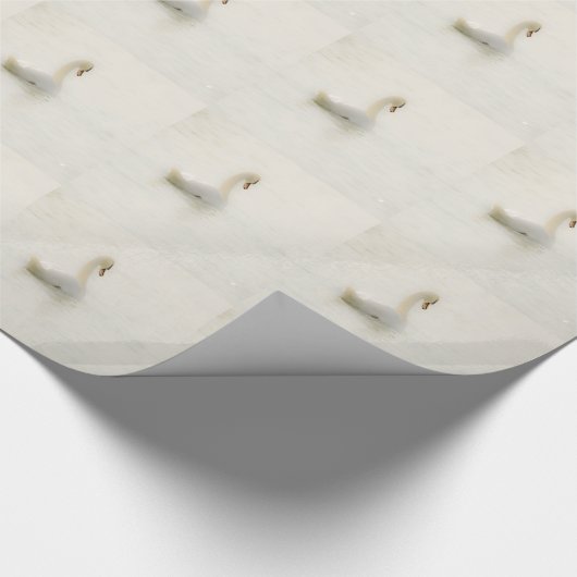 white swan geschenkpapier (Ecke)