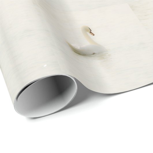 white swan geschenkpapier (Rolleneckpunkt)