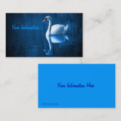 White Swan Grunge Visitenkarten Visitenkarte (Vorne/Hinten)