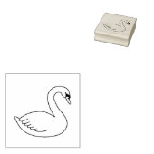 White Swan Gummistempel (Stempel)