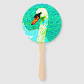 White Swan Head Fächer (Vorderseite)