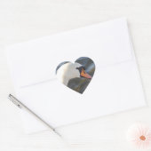 White Swan Heart Sticker (Umschlag)