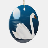 WHITE SWAN KERAMIK ORNAMENT (Rechts)
