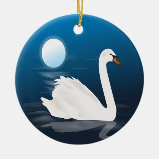 WHITE SWAN KERAMIKORNAMENT (Vorne)