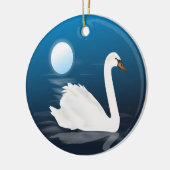 WHITE SWAN KERAMIKORNAMENT (Links)