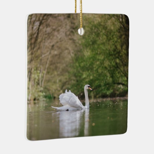 White Swan Keramikornament (Rechts)