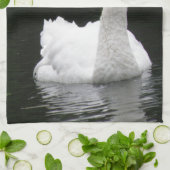 White Swan Kitchtuch Handtuch (Gefaltet)