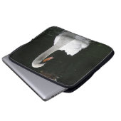 White Swan Laptop Sleeve (Vorne Knopf)