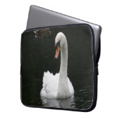 White Swan Laptop Sleeve (Vorderseite Links)