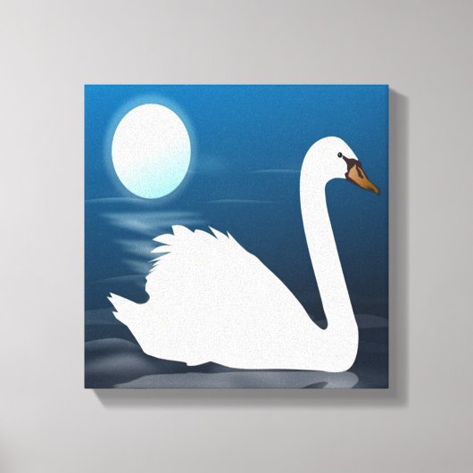 WHITE SWAN LEINWANDDRUCK (Vorderseite)