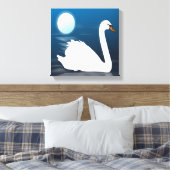 WHITE SWAN LEINWANDDRUCK (Insitu (Schlafzimmer))