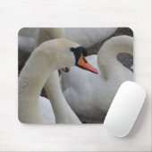 White Swan Mousepad (Mit Mouse)