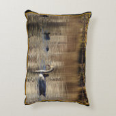 White Swan n Mallard Ducks Accent Pillow Dekokissen (Rückseite(Vertikal))