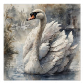 White Swan no 16 Glossy Poster (Vorderseite)