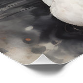 White Swan no 67 Glossy Poster (Ecke)