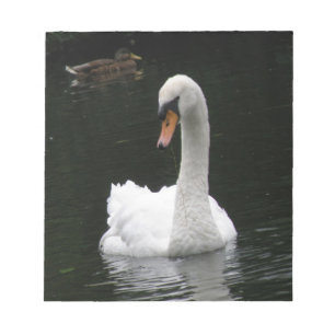 White Swan Notepad Notizblock
