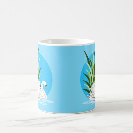 White Swan Pair Kaffeegenuss Tasse (Mittel)