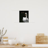 White Swan Poster (Küche)