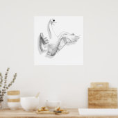 White Swan - Poster (Küche)