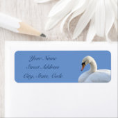 White Swan Rücksendeadressen-Aufkleber (Insitu)