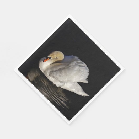 White Swan Serviette (Ecke)