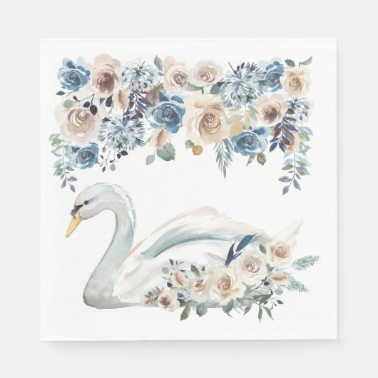 White Swan Serviette (Vorderseite)