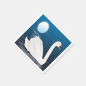 WHITE SWAN SERVIETTE (Ecke)