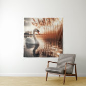 White Swan Tapestry Wandteppich (Beispiel)