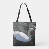White Swan Tote Bag Tasche (Rückseite)
