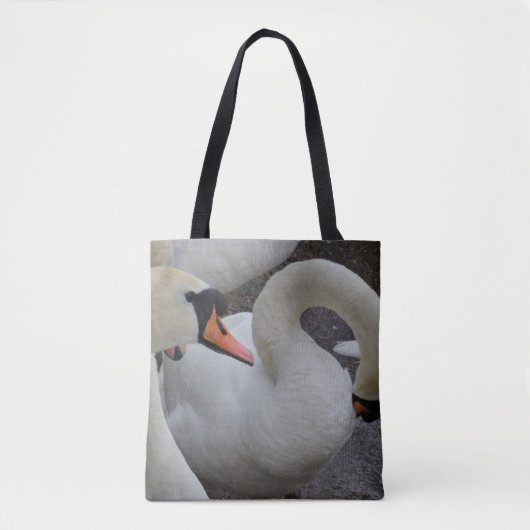 White Swan Tote Bag Tasche (Vorderseite)