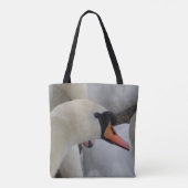 White Swan Tote Bag Tasche (Rückseite)