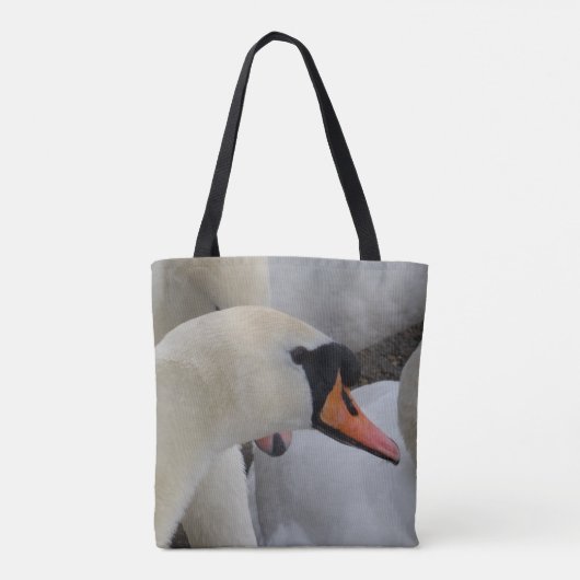 White Swan Tote Bag Tasche (Rückseite)