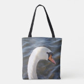 White Swan Tote Bag Tasche (Rückseite)
