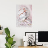 White Swan und Friend Poster (Heimbüro)