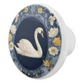 White Swan William Morris Stil Direkt gegenüber Bi Keramikknauf (Rechts)