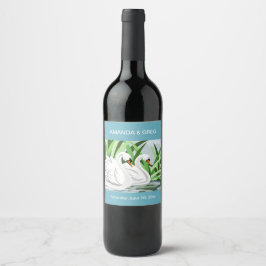 White Swan WIne Flasche Weinetikett