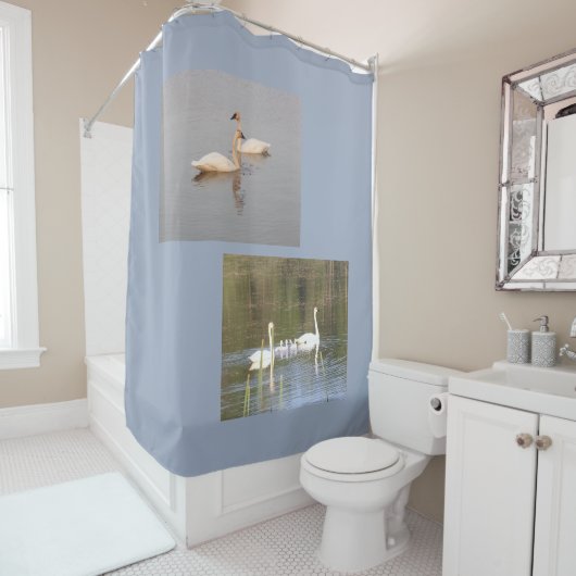White Swans Duschvorhang (Beispiel)