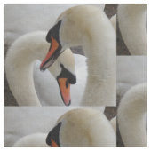 White Swans Fabric Stoff (Nahaufnahme)
