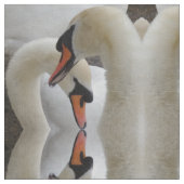 White Swans Fabric Stoff (Nahaufnahme)
