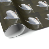 White Swans Geschenkpapier (Rolleneckpunkt)