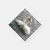 White Swans Napkins Serviette (Ecke)