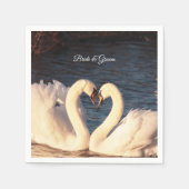 White Swans Napkins Serviette (Vorderseite)