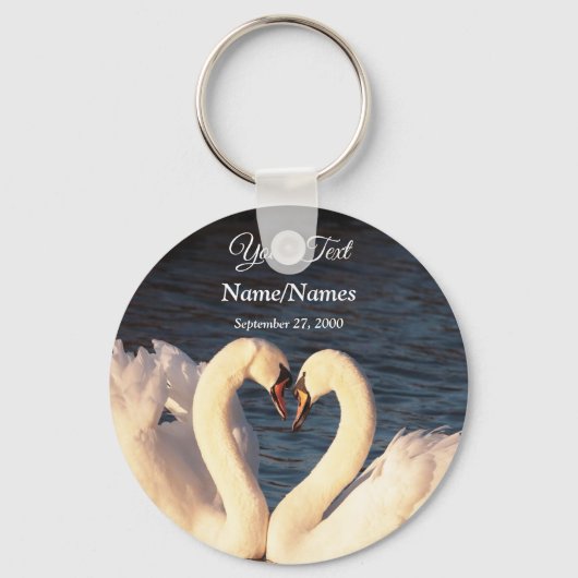 White Swans Schlüsselanhänger (Vorderseite)