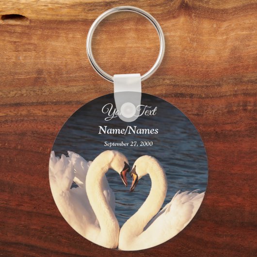 White Swans Schlüsselanhänger (Vorderseite)
