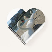 White Swans Spiral Notebook Notizblock (Vorderseite)